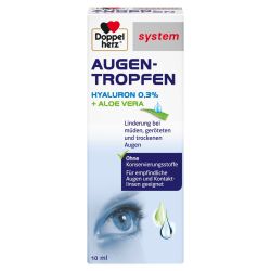Doppelherz system Augentropfen Hyaluron + Aloe Vera