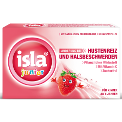Isla Junior Erdbeer Pastillen ohne Zucker - zurzeit nicht lieferbar