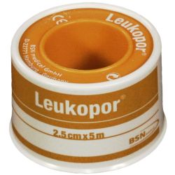 Leukopor 2,5cm x 5m Pflaster