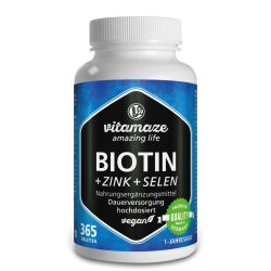 Vitamaze Biotin + Zink + Selen Tabletten 