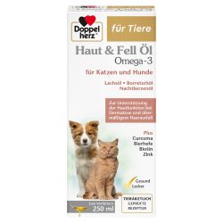 Doppelherz für Tiere Haut + Fell Öl für Katzen+Hunde 