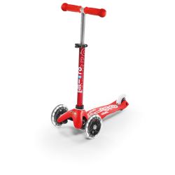 Scooter Mini Micro Deluxe LED rot