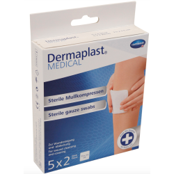 Dermaplast sterile Mullkompressen 7,5cm x 7,5cm - AUFGELASSEN
