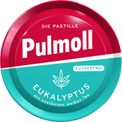 Pulmoll Hustenbonbons Eukalyptus-Menthol zuckerfrei