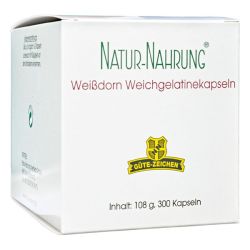 Naturnahrung Weißdorn Weichgelatinekapseln 300ST