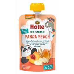 Holle Bio Panda Peach Früchtepüree