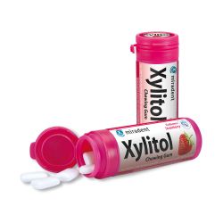Miradent Xylitol Kaugummi Erdbeere