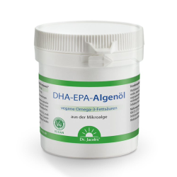 Dr. Jacob’s DHA-EPA-Algenöl Kapseln Omega-3-Fettsäuren vegan