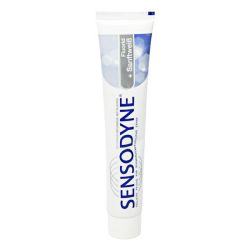 Sensodyne Fluorid + Sanftweiß Zahnpasta - AUFGELASSEN