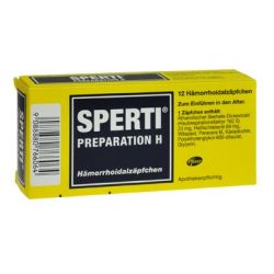 Sperti Preparation H Hämorrhoidalsuppositorium Zäpfchen - derzeit nicht lieferbar
