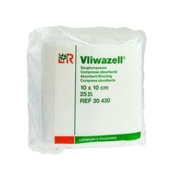 Vliwazell 10cmX10cm Saugkompressen