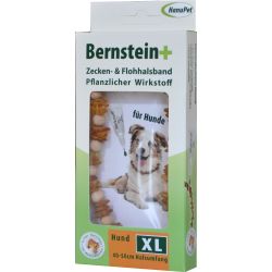 HanuPet Bernsteinkette+ XL Hund - 40-50cm - AUFGELASSEN 