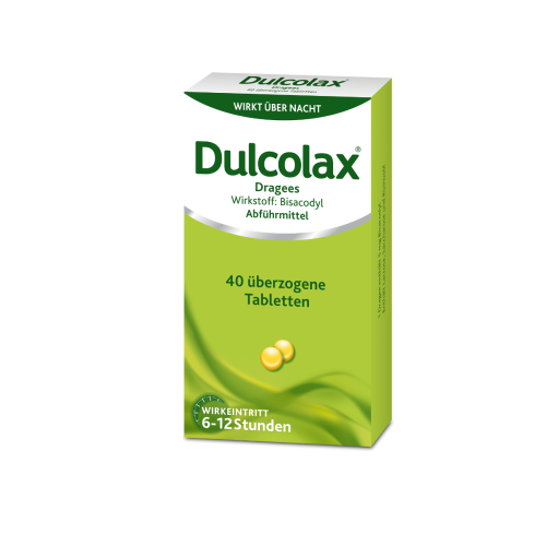 Dulcolax Dragees - 40 Stück Tabletten - Produktabbildung Dulcolax Dragees - 40 Stück Tabletten - Produktabbildung